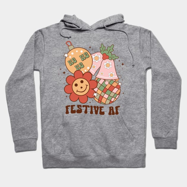 Festive AF Hoodie by MZeeDesigns